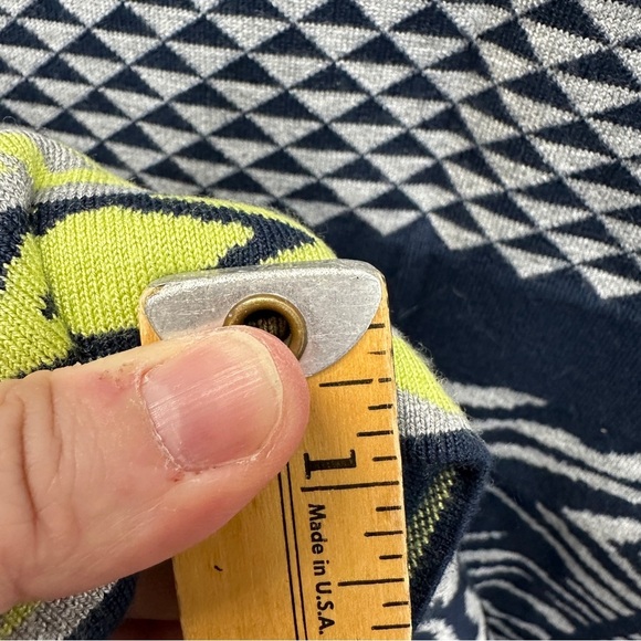 Hale Bob Womens Knit Navy Green Dress Size S - Picture 9 of 9